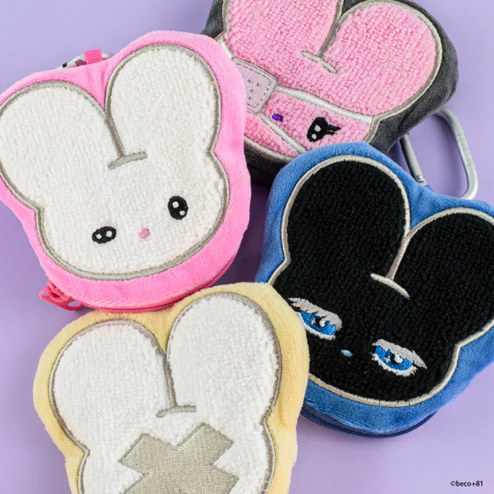 beco+81 Shirimimi Rabbit Face Pouch Blind Box - Image 5