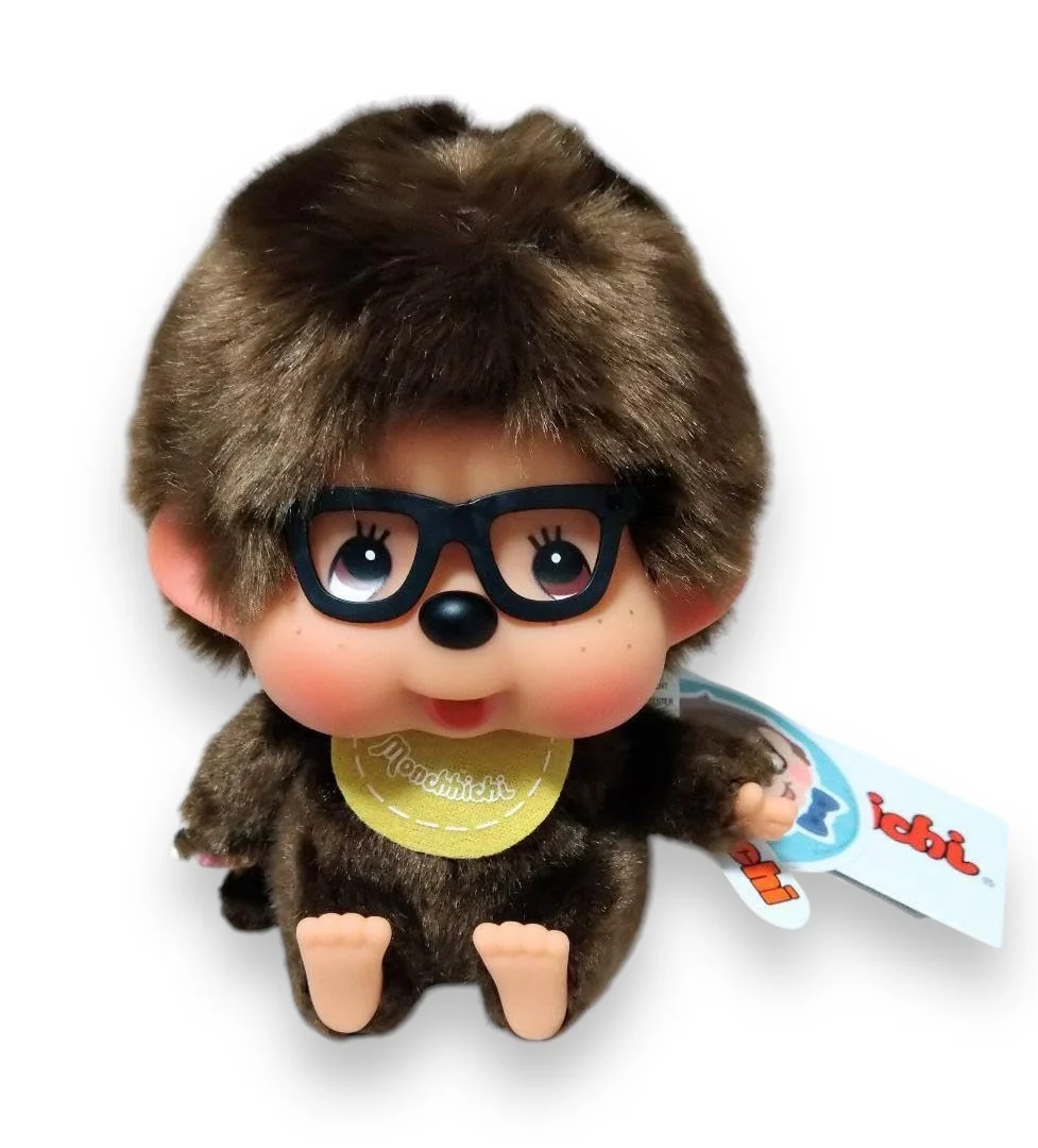 Sitting Monchhichi with Glasses - Image 3