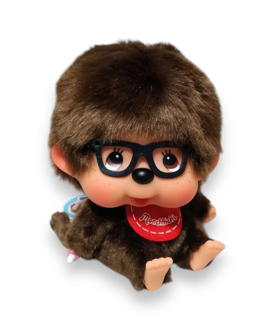 Sitting Monchhichi with Glasses - Image 5