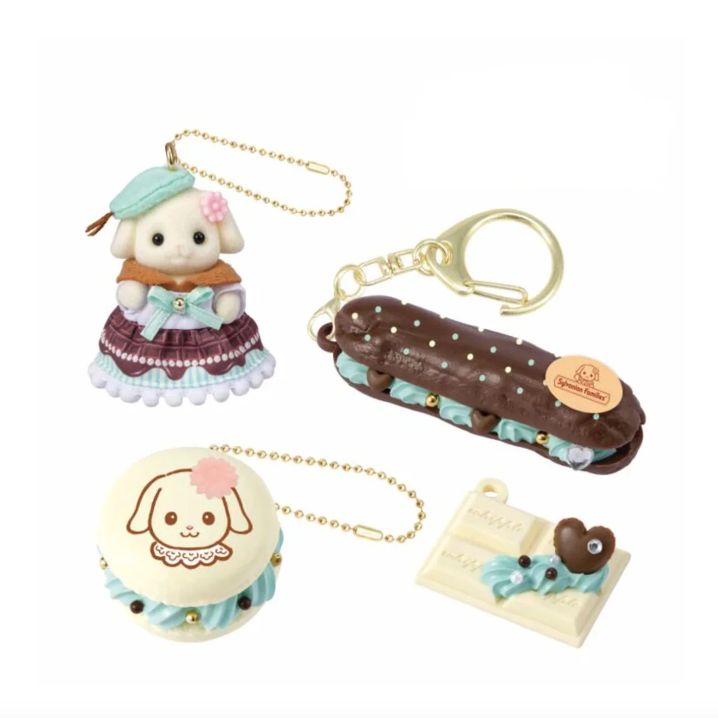 Sylvanian Families Whipple Series Creamy Chocolate Mint Keychain Set - Image 4